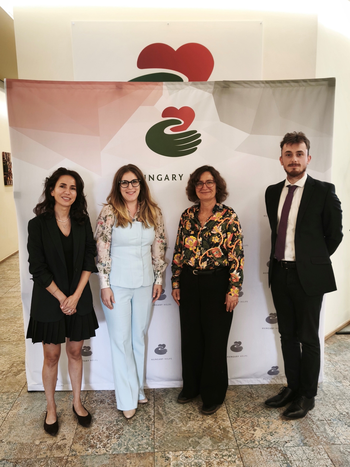UN Assistant Secretary-General Susan Brown at the office of the Hungary Helps Agency
