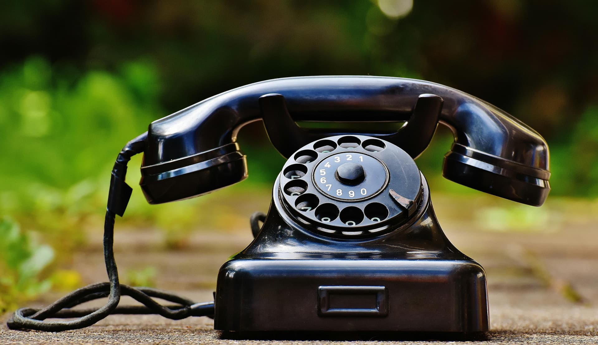 Vintage rotary telephone