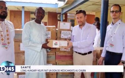 Gyógyszer-adományozás a csádi Modern Kórház (Hospital Central) számára